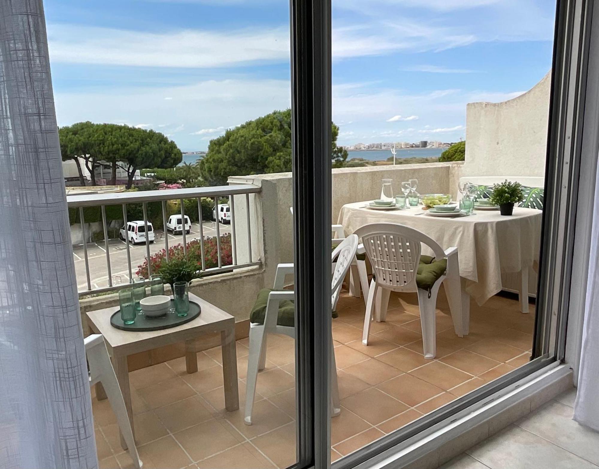 Studio Le Vue Mer Acces Direct A La Plage Parking Prive Clim Belle Terrasse Le Grau-du-Roi Exterior foto